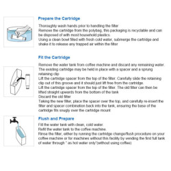 Filtre à eau CMF002 - Compatible Jura Clearyl White, ajuste le pH et